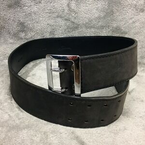 Saddleback‎ Leather Belt Mens Small Medium 2" Dual Prong Heavyweight Grey